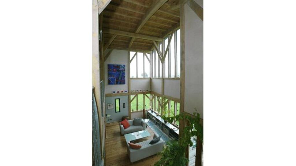 Maya Homburger and Barry Guy spent over EUR1 million building their home near Skeoughvosteen in Co Kilkenny.  The house is on 30 acres in a peaceful location and has 380 sq m (4,000 sq ft) of accommodation built around a restored farmhouse.