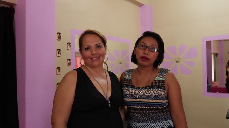 Carla (right) and her colleague Ana. Photograph: David Tarbox