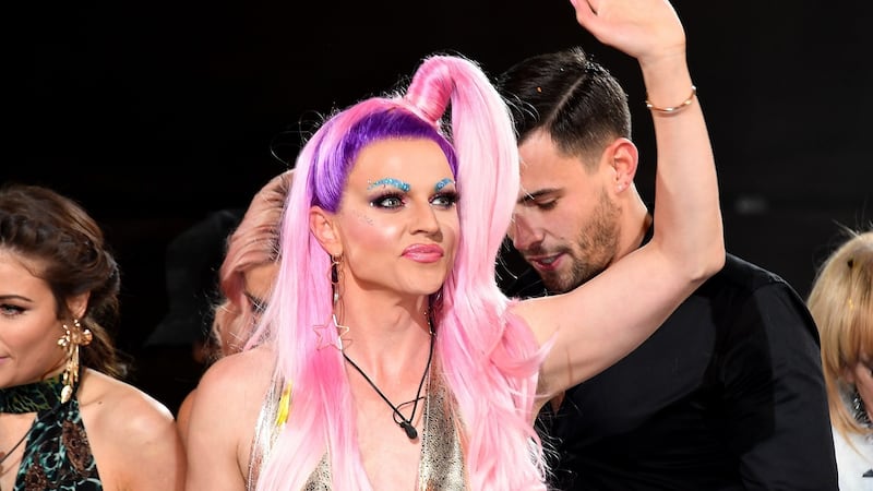 Courtney Act is crowned winner during the Celebrity Big Brother final. Photograph: Stuart C Wilson/Getty Images