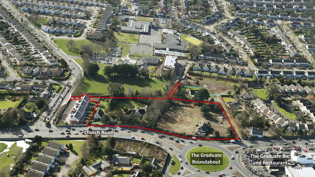 The 3.75-acre site for apartment development on Church Road, Killiney, Co Dublin
