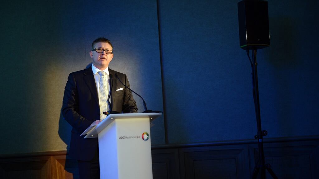 UDG chief executive Liam FitzGerald, who is to step down from the role in March, said that the year was one of “ substantial financial and strategic progress”. (Photograph: Eric Luke / The Irish Times)