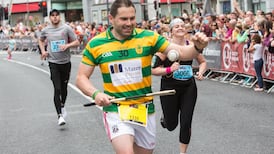 Corkman  on the ball to complete    hurley-and-sliotar marathon