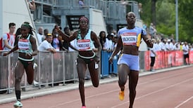Rhasidat Adeleke finishes second to world champion Shericka Jackson on professional debut
