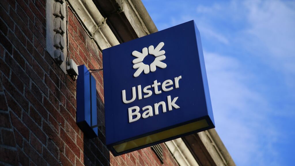 Fitch said Ulster Bank’s viability rating is “constrained by weak profitability resulting from legacy issues and slow new business growth and high levels of impaired loans”.  Photograph: Nick Bradshaw