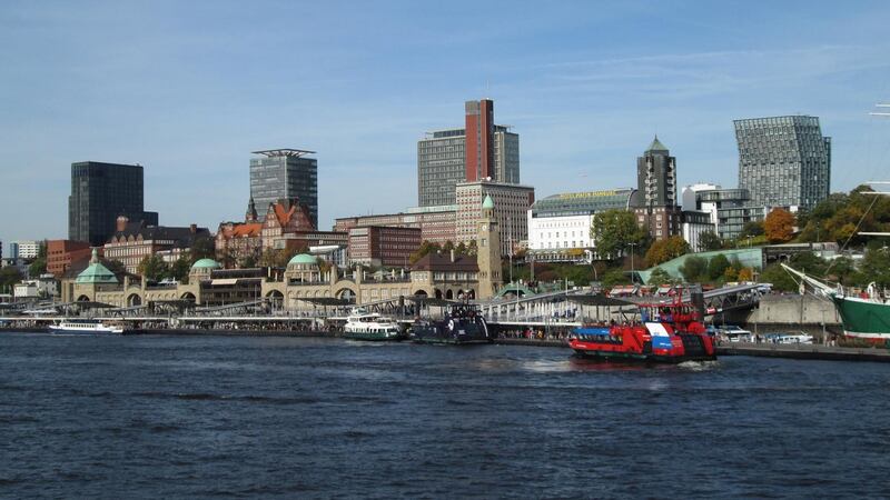 The main landing stages for city ferries and boat tours in the city. Photograph: Bernie Duffy