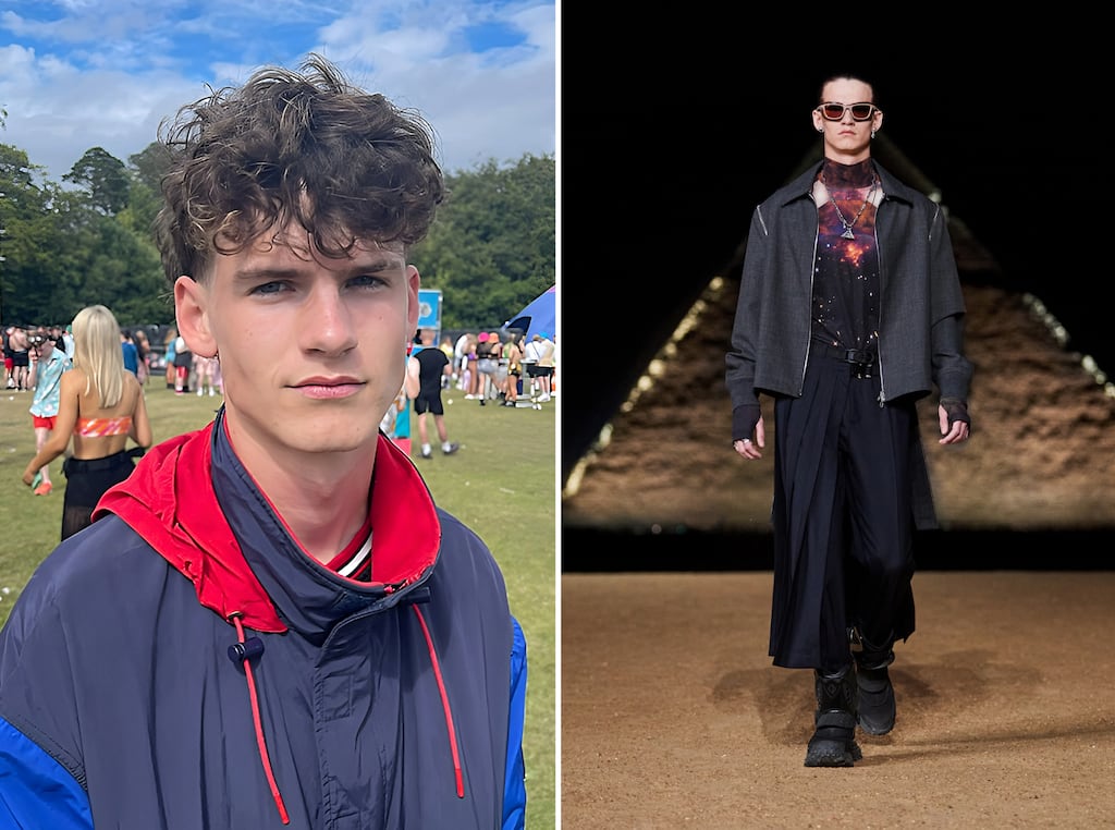 From Westmeath to the the Dior catwalk: Sonny Drummond was spotted by a scout from Elite model agency at the Longitude Festival in June. Photographs: Joel Bough and Alessandro Garofalo
