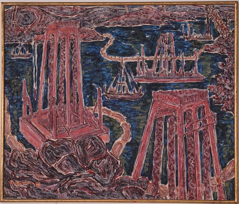 Inji Efflatoun, les diables rouges (1964). Courtesy private collection, Alexandria, Egypt