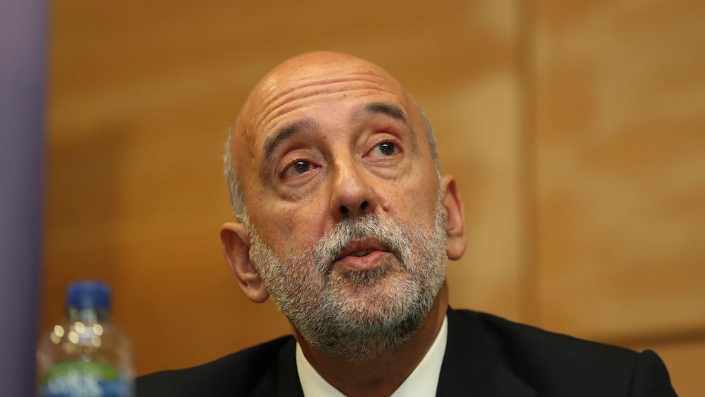 Governor of the Central Bank Gabriel Makhlouf: has set a priority since taking charge last September on the whole area of Ireland’s non-bank financing sector, or what’s known as shadow banking. Photograph: Nick Bradshaw