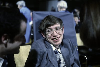 Stephen Hawking in October, 1979 in Princeton, New Jersey.