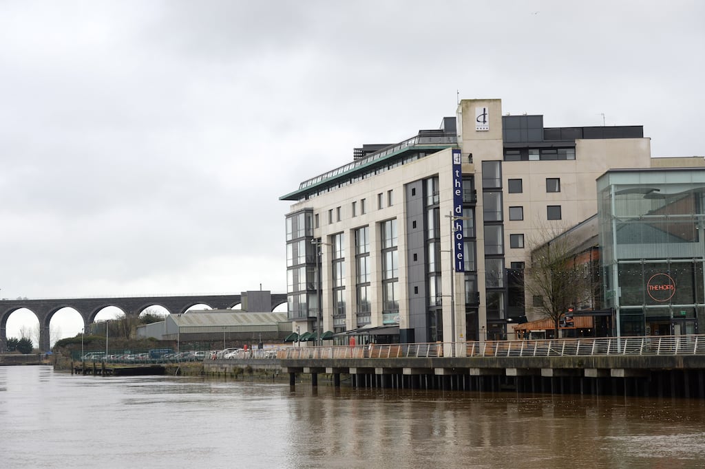 The 111-bed four star D Hotel will be used to house International Protection applicants. Photograph: Dara Mac Donaill