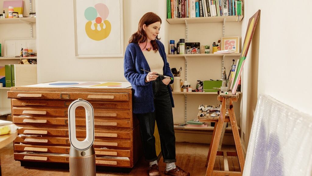 Artist Alice Fitzgerald’s studio is at her family home, so she is very careful about air quality. Photographs: Al Higgins