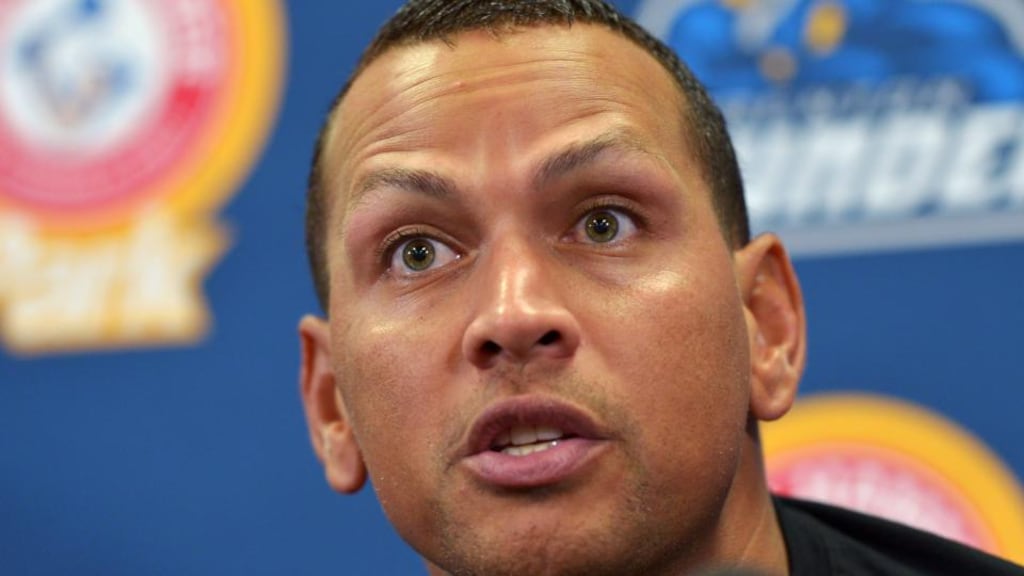 Alex Rodriguez: the New York Yankees star has been banned until the end of the 2014 season for doiping offence. Photo: Drew Hallowell/Getty Images