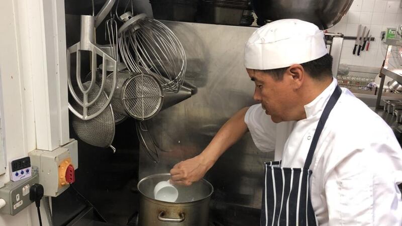 Karma Lama, from Tibet, working in 3fe in Dublin.