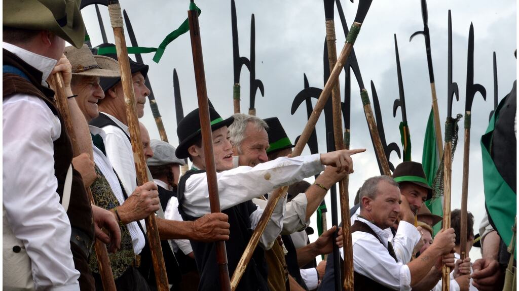 A 2013 reenactment of the Battle of Vinegar Hill in  Enniscorthy, Co Wexford. Photograph: Brenda Fitzsimons