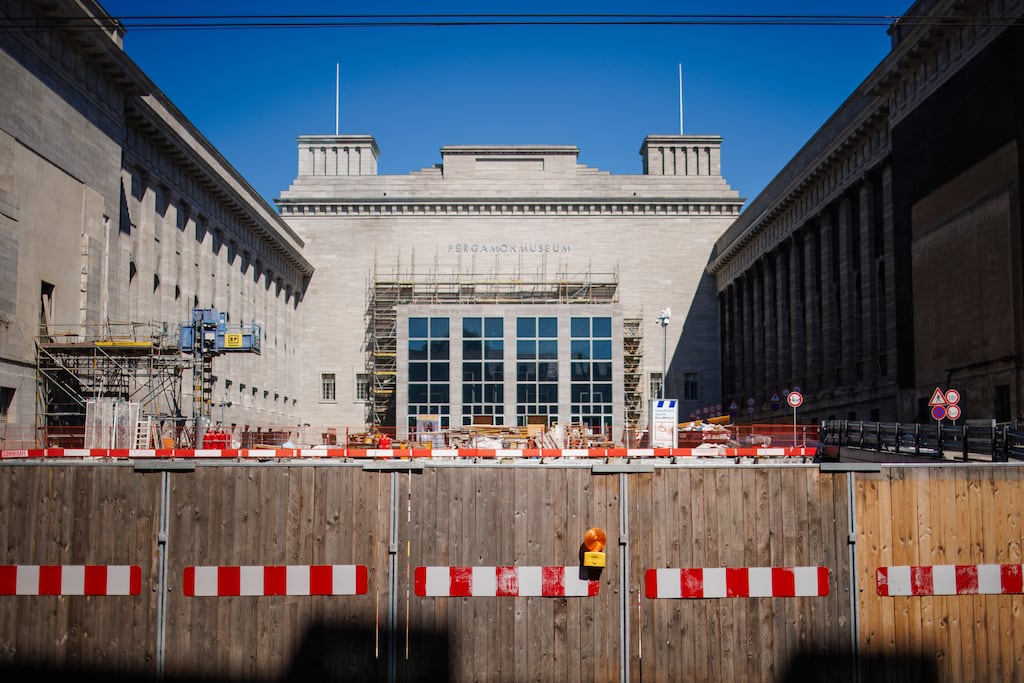 Pergamon Museum in Berlin: Original renovation costs have ballooned 500 per cent to the current estimate of €1.5 billion. Photograph: Clemens Bilam/EPA