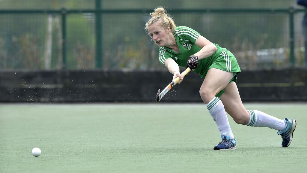 Irish international Hannah Mathews was on target for her club Loreto against Railway Union in midweek. Photograph: Rowland White/Inpho/Presseye