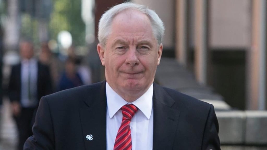 Minister of State for Sport Michael Ring: “No scripts today! If you cannot speak without a script for thee minutes ye shouldn’t be in the job you’re in,” he told his EU counterparts.  Photograph: Gareth Chaney/Collins