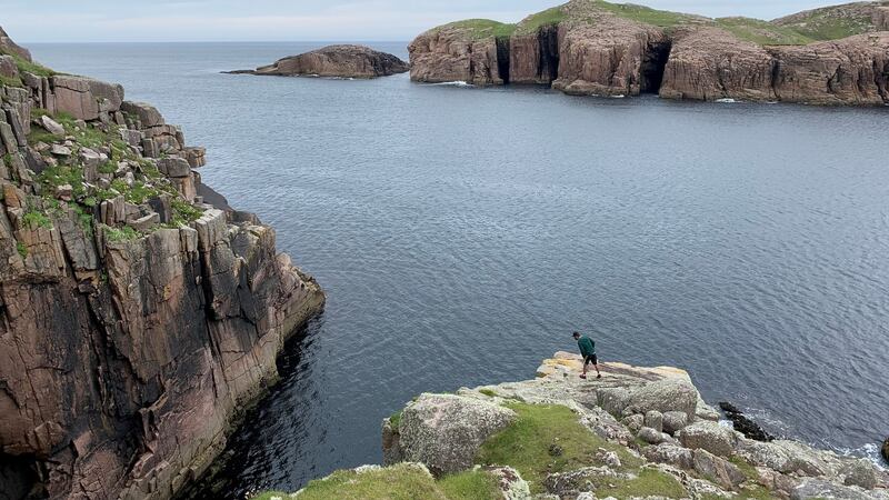 ‘The island’s  battle-scarred west coast told a story of endless wild Atlantic storms’