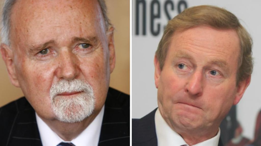 Former head of Irish Nationwide Michael Fingleton (left) and Taoiseach Enda Kenny are to be called as witnesses at the Banking Inquiry.