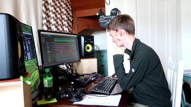 Sound engineer Richard Byrne: ‘One track has 58 different cello bits that are the exact same, just a slightly different note.’ Photograph: John Fleming