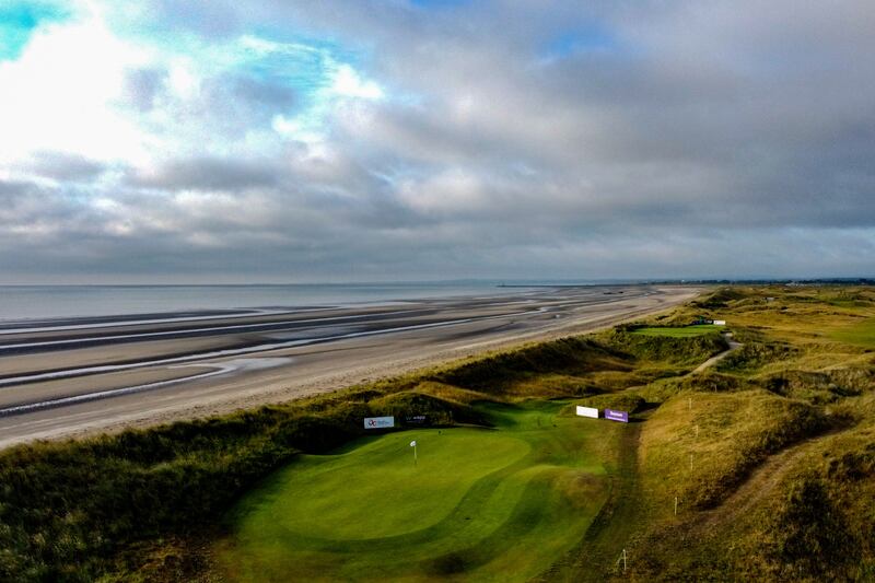 The 17th hole prior to the Irish Legends 2023 at Seapoint Golf Club in 2023. Photograph: Phil Inglis/Getty Images