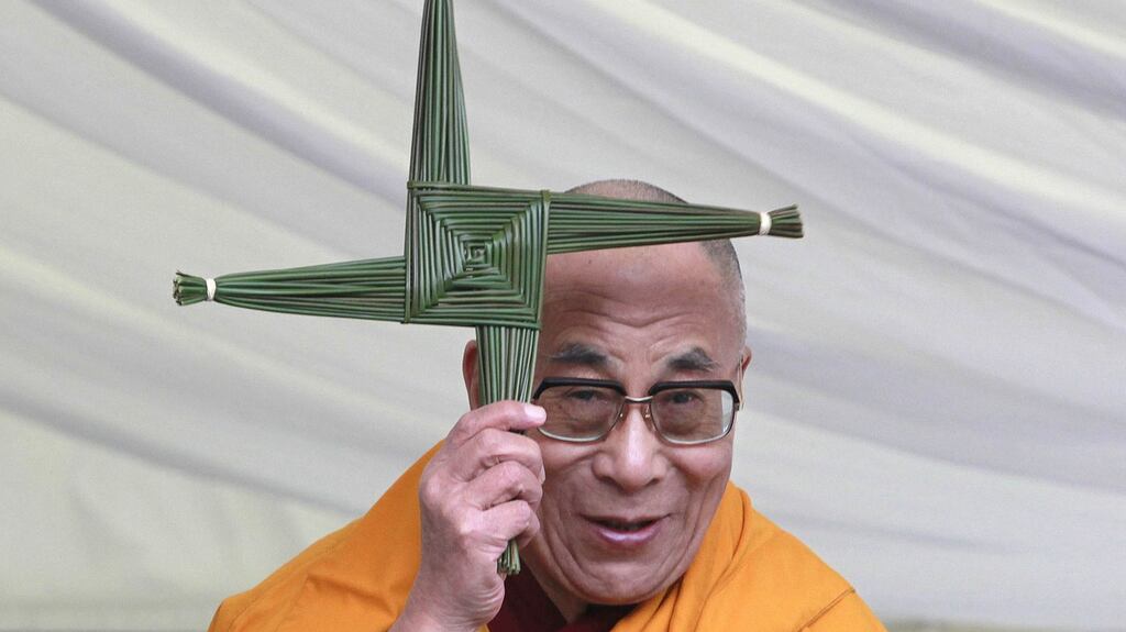 If the Dalai Lama was not in a high-risk group at Christmas, he is now. Above,  the Dalai Lama in Kildare  in 2011. Photograph: Brenda Fitzsimons/THE IRISH TIMES