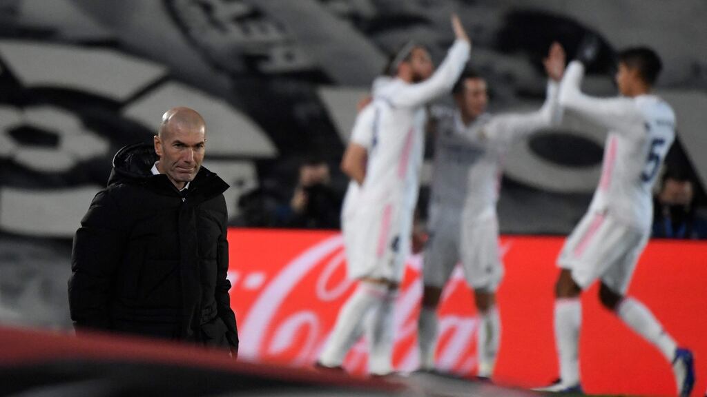 Zinedine Zidane announced he was leaving Real Madrid after a trophyless season. Photo: Oscar Del Pozo/AFP via Getty Images