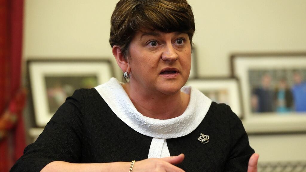 Northern Ireland’s First Minister Arlene Foster. Photograph: Niall Carson/PA Wire