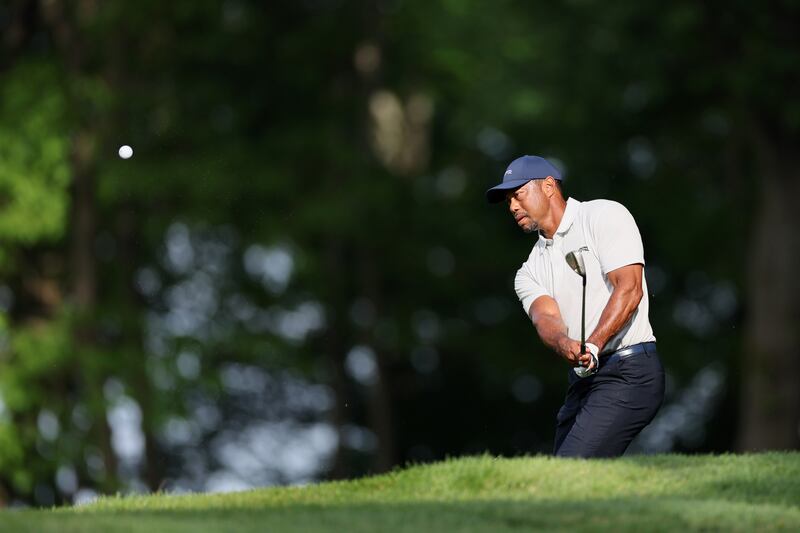 Tiger Woods has continued playing despite his injuries. Photograph:  Andy Lyons/Getty Images