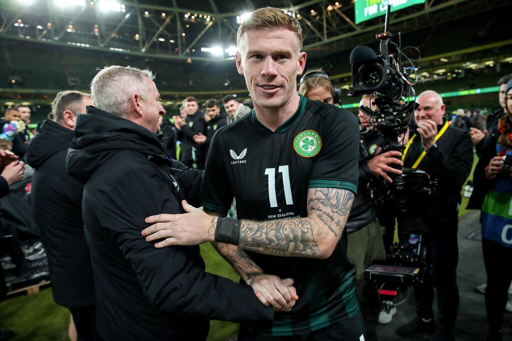 Ireland's James McClean. Photograph: Ryan Byrne/Inpho