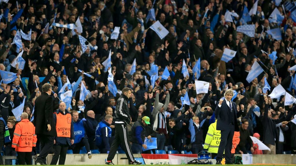 Manchester City manager Manuel Pellegrini is hoping to seal a second trophy this season with the Champions League. Photograph: PA