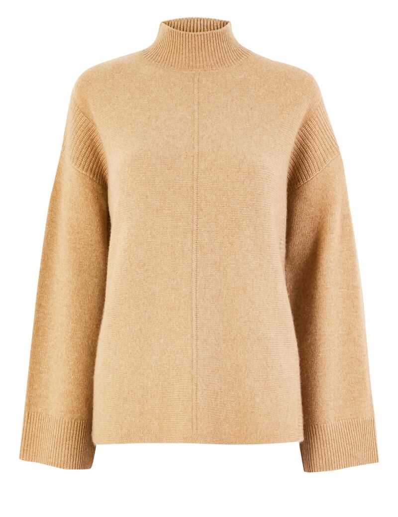 Camel knit, €125, M&S