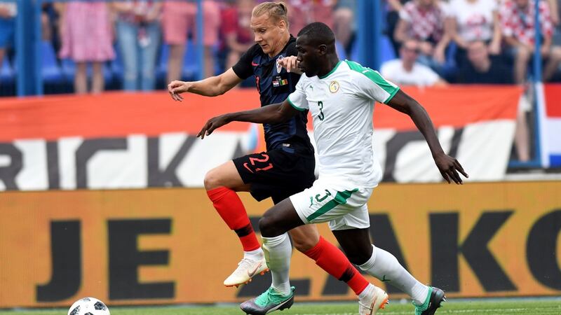 Senegal’s Kalidou Koulibaly in action against Croatia. Photograph: Denis Lovrovic/AFP/Getty