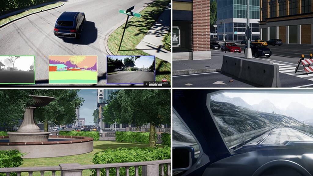 Microsoft’s AirSim: The virtual environment is both visually and physically realistic