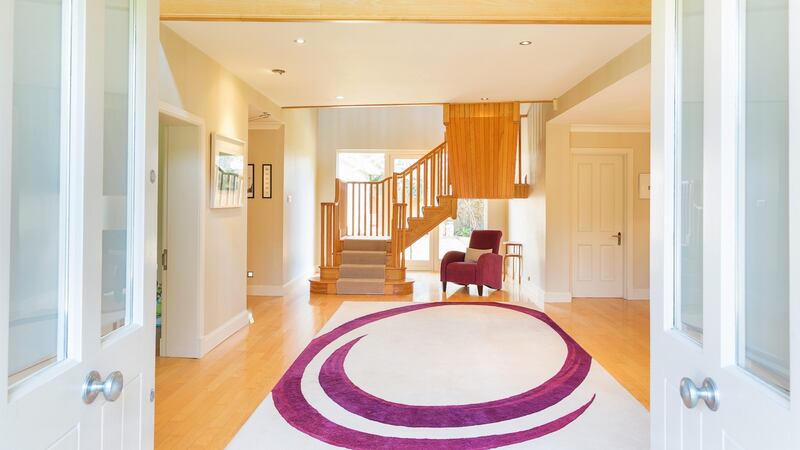 Glendhu, Foxrock: The second floor is accessed via a galleried staircase