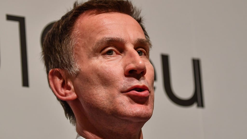 UK foreign secretary Jeremy Hunt says that even if Theresa May secures parliamentary approval for her Brexit deal, the deadline is too close to implement all legislation required. Photograph:  Daniel Mihailescu/ AFP/Getty Images