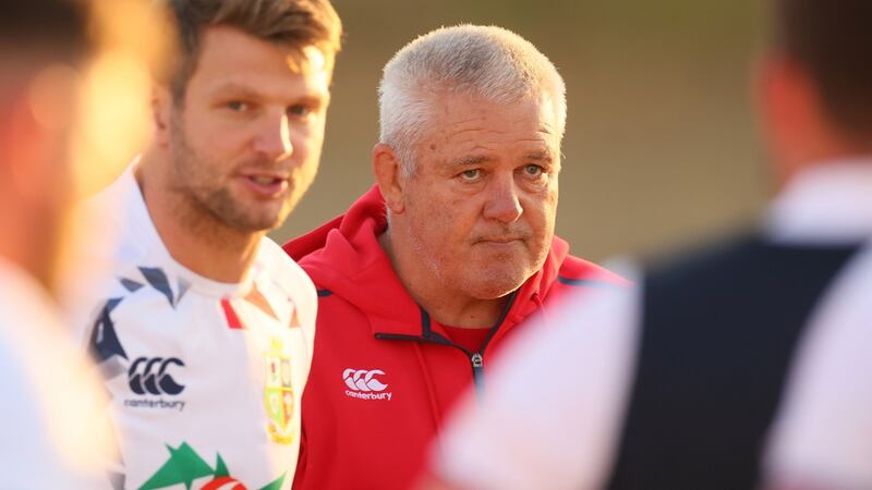 Warren Gatland has just one player unavilable due to isolation for Saturday’s game against the Sharks. Photograph: Billy Stickland/Inpho