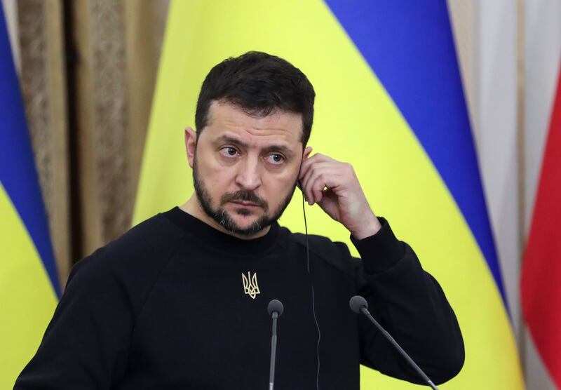 Ukrainian president Volodymyr Zelenskiy. Photograph: EPA