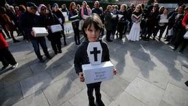 Silent ‘funeral cortege’ in central Dublin honours Tuam babies