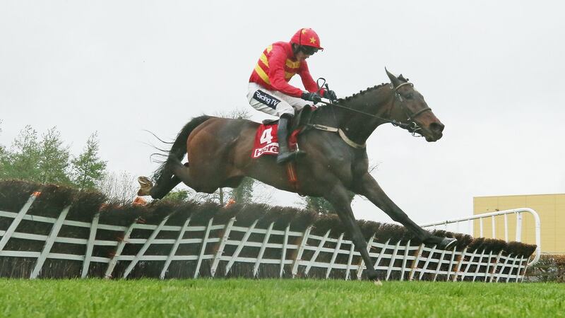 Ruby Walsh riding Klassical Dream clear the last to win The Herald Champion Novice Hurdle at Punchestown Racecourse. Photo: Niall Carson/PA Wire
