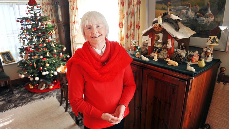 Alice Taylor pictured with the first crib she purchased at her home in the West Cork village of Innishannon. Photograph:  Daragh Mc Sweeney/Provision