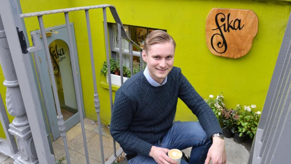 Craig Andrew of Fika coffee, Dawson Street. Photograph: Alan Betson
