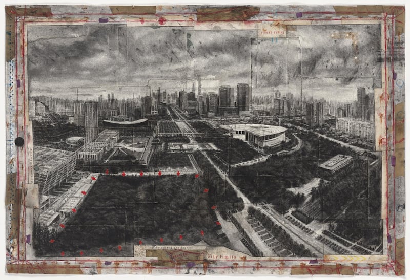 195th RHA Annual Exhibition: City Limits (Those Trees Will Have to Go), by Michael Wann. Courtesy of the artist