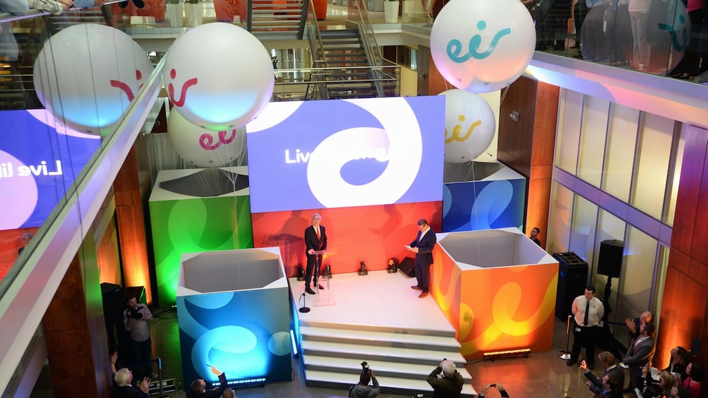 The Eir brand being launched in 2015: the telecoms group is being whispered about. Photograph: Eric Luke