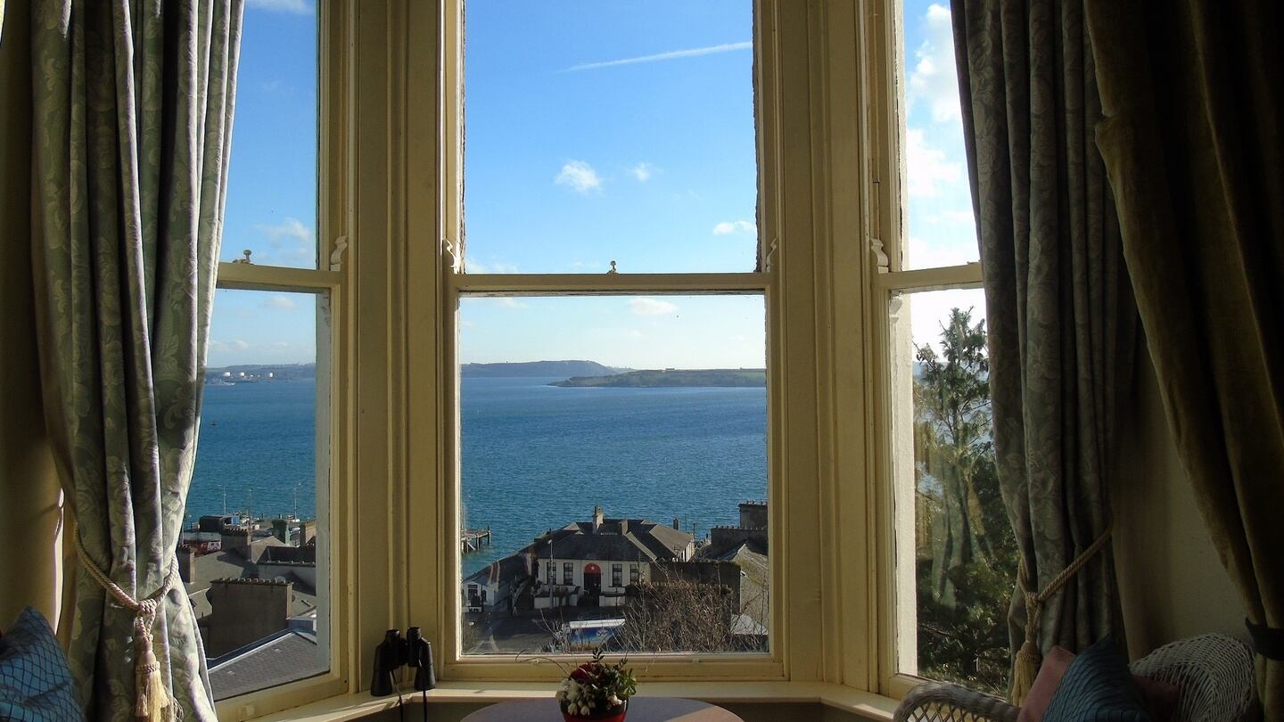 Both reception rooms have excellent sea views, as do bedrooms at the front of the house on the floor above