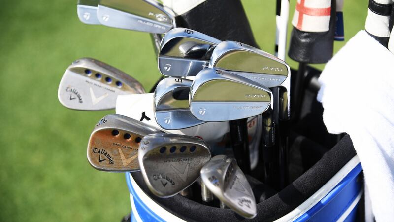 Fleetwood has been seen practicing with the as yet unreleased TaylorMade P-7TW irons, originally designed for Tiger Woods. Photo: Ross Kinnaird/Getty Images
