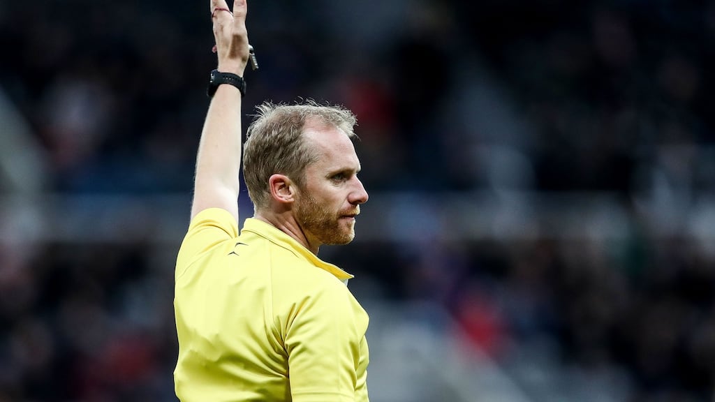 Wayne Barnes: “What I think are going to be the really crucial areas of the World Cup is ensuring players have space and players have quick ball.” Photograph: Gary Carr/Inpho