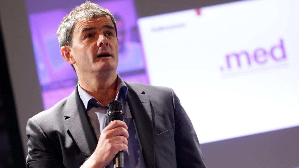 Dr Ronan Kavanagh speaking at the DOTmed conference.