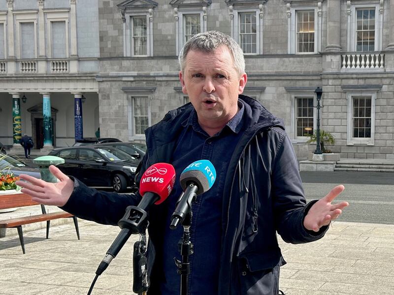 Richard Boyd Barrett is not a minister - and if he ever becomes one, there could be a coup, apparently. Photograph: Cillian Sherlock/PA
