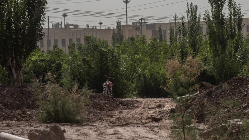 A detention camp on the outskirts of Kashgar in Xinjiang region, in August 2019. Photograph: Gilles Sabrié/The New York Times
